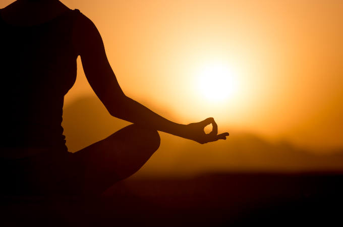 Jnana mudra Silhouette