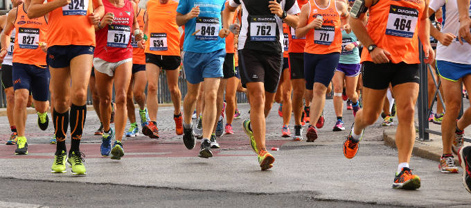 Vicenza, Italy, 20th September 2015. Marathon runners